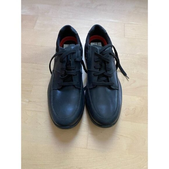 Rockport "Metro Path" lace up black sneaker mens leather - Picture 2 of 7